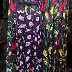 Size 16 torrid swing skull punk gothic dress. Super soft sateen.